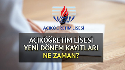 AÖL YENİ KAYIT TARİHLERİ 2023 || Açık öğretim lisesi kayıtları ne zaman başlayacak 2023-2024 Açık lise kayıt tarihi belli oldu mu AÖL için yeni dönem takvimi bekleniyor