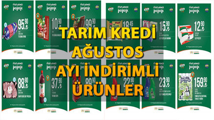 Tarım Kredi Marketleri İndirimli Ürünler Listesi (Katalog) 9-17 Ağustos’ta 46 üründe indirim rüzgarı… Temizlik malzemeleri, içecek, atıştırmalık, şarküteri ürünleri indirime giriyor…