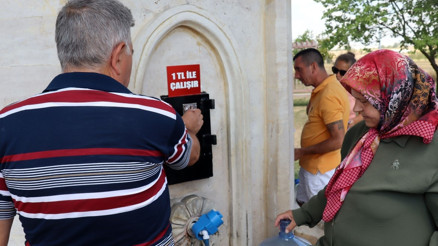 Keşanda su israfına ücretli çözüm: 1 lira karşılığı 5 litre su alınabilecek