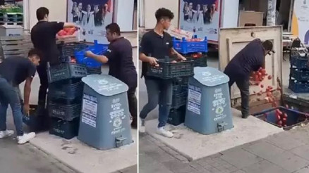 Pendikte çöpe dökülen domateslerle ilgili İstanbul Ticaret İl Müdürlüğünden açıklama