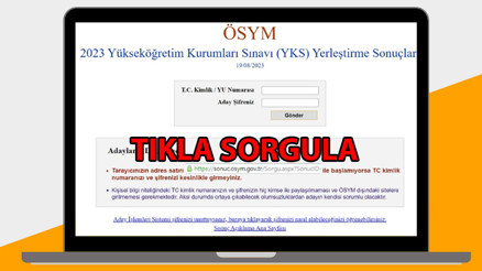 YKS TERCİH SONUÇLARI SORGULAMA EKRANI VE EK TERCİH KILAVUZU BİLGİSİ: 2023 YKS tercih sonuçları ve boş kontenjan detayları ÖSYM.gov.tr sayfasında
