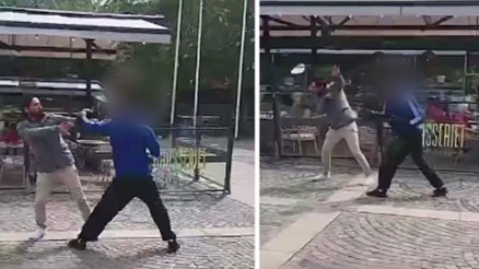 Kuran-ı Kerim yakan provokatör Momika sokak ortasında darp edildi