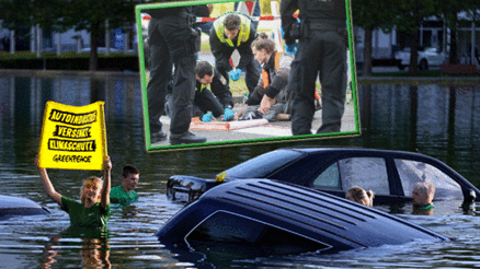 İki aktivist gruptan eş zamanlı eylem