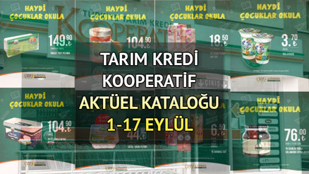 Tarım Kredi Kooperatif Market 1-17 Eylül Kataloğu ile indirimli ürünler listesi: Temizlik ürünlerinden okulların başlamasına özel pek çok ürün haftanın indirim fırsatları ile satışta olacak Tarım Kredi Kooperatif Market 1-17 Eylül Kataloğu ile indirimli ürünler listesi: Temizlik ürünlerinden okulların başlamasına özel pek çok ürün haftanın indirim fırsatları ile satışta olacak