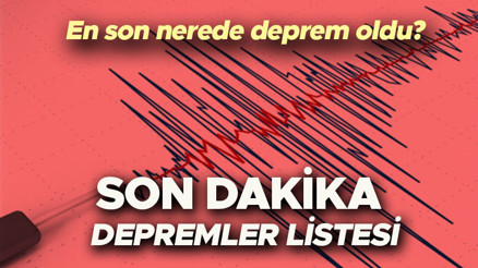 SON DAKİKA DEPREMLER EKRANI 8 EYLÜL 2023 | Deprem mi oldu En son nerede ve kaç büyüklüğünde deprem oldu İşte AFAD ve Kandilli verileri ile güncel son depremler listesi...