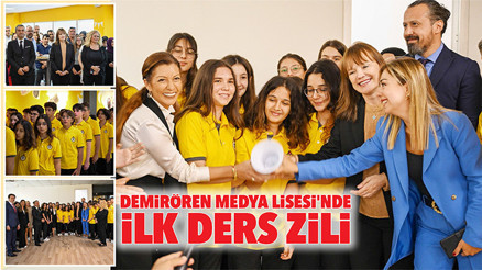 Demirören Medya Lisesinde ilk ders zili Demirören Medya Lisesinde ilk ders zili