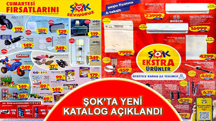 ŞOK’TA YENİ KATALOG YAYIMLANDI 16-19 Eylülde satışa sunulacak ürünler belli oldu Saç şekillendirici ürünler, Lambader, Abajur, maşa satışa çıkıyor