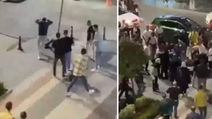 Polise karşı geldiğini sandığı turisti yumrukladı Polise karşı geldiğini sandığı turisti yumrukladı