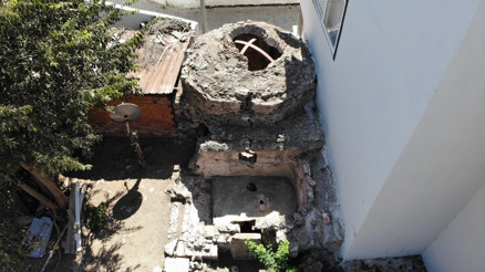 Çanakkalenin Biga ilçesinde 350 yıllık Osmanlı Hamamı gün yüzüne çıkarıldı