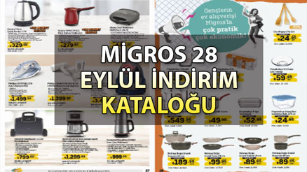 Migros 29 Eylül-5 Ekim 2023 İndirim Kataloğu: Bu hafta Migros’ta Tencere seti, dikey süpürge, çamaşır makinesi, televizyon ve valiz çeşitleri satışa çıkıyor