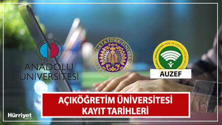 Açıköğretim üniversite kayıtları ne zaman 2023 Anadolu Üniversitesi AÖF, ATA AÖF ve AUZEF kayıt yenileme hangi tarihte İşte kayıt takvimi...