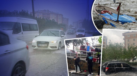 Meteorolojinin uyarılarının ardından Marmara Bölgesinde sağanak yağış etkisini gösterdi