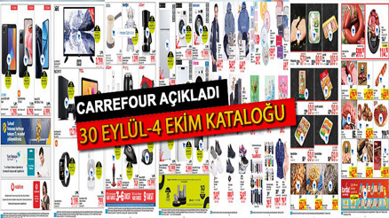 CARREFOURSA YENİ KATALOĞU ( 30 Eylül- 4 Ekim) YAYIMLADI Akıllı robot süpürge, blender seti, sıcak hava fritözü ve otomatik semaver satışta