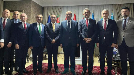 KKTC Cumhurbaşkanı Tatar, TDMMByi ziyaret etti