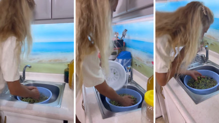 Mutfağa girdi, kışlıkları hazırladı... Zeytinler Tuğbadan