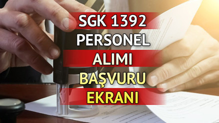 SGK 1392 PERSONEL ALIMI (KPSS 2023/6) TERCİH EKRANI 2023 || Sosyal Güvenlik Kurumu personel alımı tercihleri nasıl yapılır İşte alım yapılacak kadro ve meslek grupları...