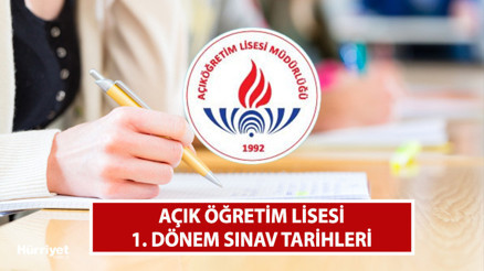 MEB TAKVİMİ DUYURDU AÖL 1. dönem sınavları ne zaman Açık öğretim lisesi sınavları bu yıl yüz yüze mi olacak