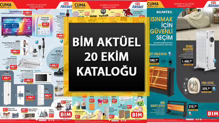 SATIŞA ÇIKIYOR BİM aktüel 20 Ekim 2023 kataloğu || BİM kataloğu bu hafta tam 7 sayfa  Marka Isıtıcı, Bebek Ürünleri, Elektrik Süpürgesi BİMde