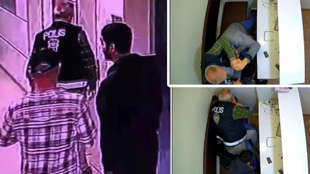 Kuyumcudan milyonluk soygun Polis yeleğiyle gelip çalışanı darbettiler Kuyumcudan milyonluk soygun Polis yeleğiyle gelip çalışanı darbettiler