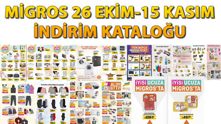 Migroskop indirimli ürünler listesi 27 Ekim-15 Kasım (KATALOG) | Migros’ta bu hafta bulaşık deterjanı, çamaşır suyu, tava-tencere çeşitleri, televizyon ve ve beyaz eşya satışta
