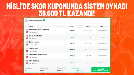 Galatasaray-Bayern maçının skorunu bildi, 38 bin TL kazandı Sistemli iddaa kuponu...
