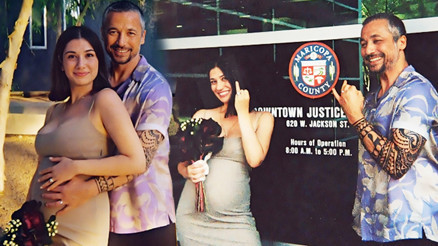 Doğuma günler kala evlendiler... Önce çocuk sonra nikah