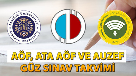 AÇIKÖĞRETİM SINAV TAKVİMİ 2023-2024 | AÖF, AUZEF ve ATA AÖF sınavları ne zaman, online mı yapılacak İşte, sınav tarihleri AÇIKÖĞRETİM SINAV TAKVİMİ 2023-2024 | AÖF, AUZEF ve ATA AÖF sınavları ne zaman, online mı yapılacak İşte, sınav tarihleri