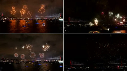 Cumhuriyet’in 100’üncü yılında İstanbul Boğazında renkli görüntüler... Yurdun dört bir yanında 29 Ekim Cumhuriyet Bayramı havai fişek, dron, fener alayı ve ışık gösterileri ile kutlandı Cumhuriyet’in 100’üncü yılında İstanbul Boğazında renkli görüntüler... Yurdun dört bir yanında 29 Ekim Cumhuriyet Bayramı havai fişek, dron, fener alayı ve ışık gösterileri ile kutlandı