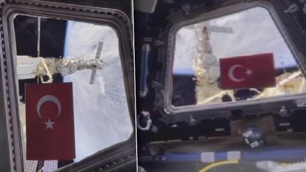 Rus kozmonot Cumhuriyetin 100. yılını uzaydan kutladı