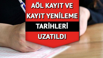 AÖL KAYIT VE KAYIT YENİLEME TARİHİNDE SON GÜN |  Açık Öğretim Lisesi (AÖL) kayıtları ne zaman bitecek, nasıl yapılır MEB AÖL 1. Dönem kayıt yenileme duyurusu