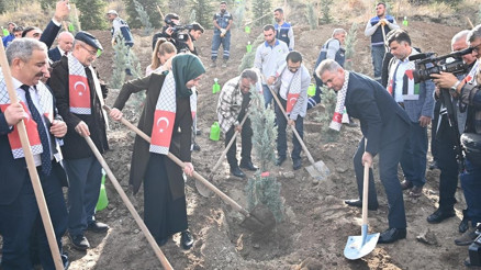Bu fidanlar şehit gazeteciler için