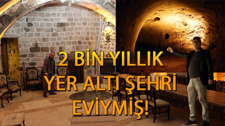 Evini tadilat yaptırırken gizli bir hazine buldu Meğer 2 bin yıllık yer altı şehrinde yaşıyormuş...