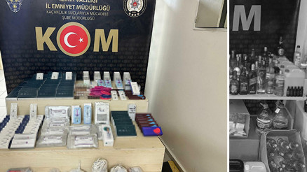 İzmirde gümrük kaçağı ürünler ele geçti