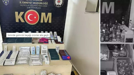 İzmirde gümrük kaçağı dolgu, botoks ürünleri ve alkol ele geçirildi