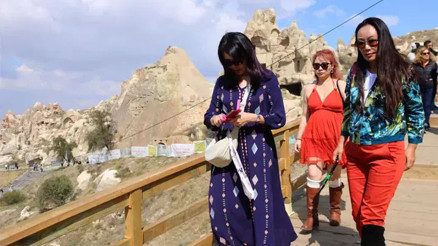 Kapadokyada ziyaretçi rekoru kırıldı