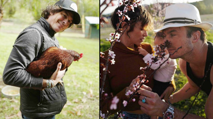 Ünlü aşıklar huzuru çiftlik hayatında buldu: Yiyecekleri sebzeleri yetiştirip inek ve keçi besliyorlar