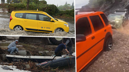 Sarı kodlu uyarı yapılmıştı: İzmir, Çanakkale ve Muğlada şiddetli yağış... Cadde ve sokaklar göle döndü