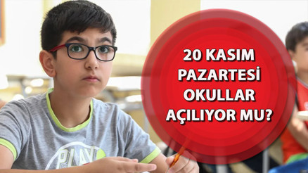 20 Kasım Pazartesi okullar açılacak mı Okullar ne zaman açılacak, Kasım ara tatili uzatıldı mı, ne zaman bitiyor MEB duyurdu İşte, açıklanan takvim