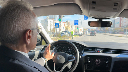 Bakan Uraloğlu direksiyona geçti, yolu test etti İskilip Devlet Yolu açıldı