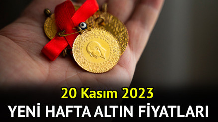 Bugün gram altın ve çeyrek altın fiyatı ne kadar oldu Yeni hafta altın fiyatları 20 Kasım 2023 Gram altın yükselişe devam ediyor
