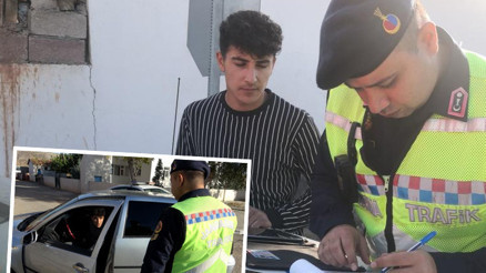 Kabahatine uygulama noktasında da devam etti Ceza yiyen gençten ilginç cevap