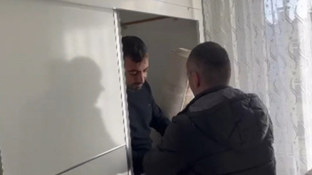 Diyarbakırda Rötuş operasyonu: Saklandığı dolapta yakalandı