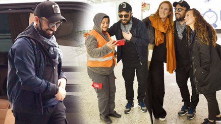 Havalimanında Tarkan heyecanı