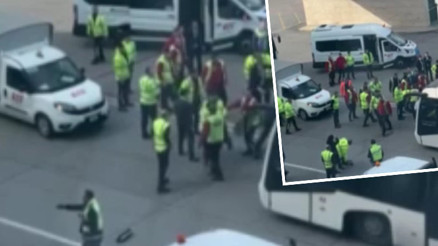 Alman çiftin kavgası, Esenboğa Havalimanını karıştırdı