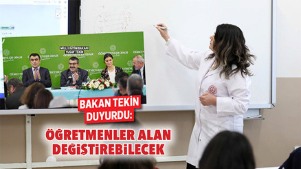 Bakan Tekin duyurdu: Öğretmenler alan değiştirebilecek