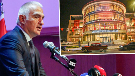 Kültür ve Turizm Bakanı Mehmet Nuri Ersoy, Akdeniz Bölgesinin en büyük kütüphanesini hizmete açtı