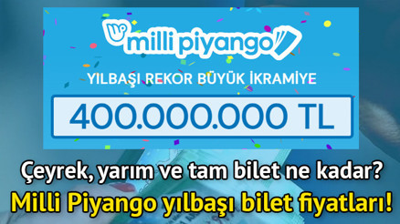Milli Piyango büyük yılbaşı çekilişi 2024 || Milli Piyango yılbaşı bileti ne kadar, kaç TL Çeyrek, yarım ve tam yılbaşı bileti online satın alma ve sorgulama ekranı