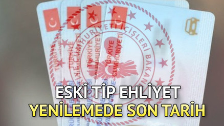EHLİYET YENİLEME SON TARİH BİLGİSİ | Sürücü belgesi yenileme süresi uzatıldı mı, ne zamana kadar yapılacak Ehliyet yenileme ücreti ne kadar, nasıl randevu alınır Eski tip ehliyeti olanlar için bu tarihe dikkat