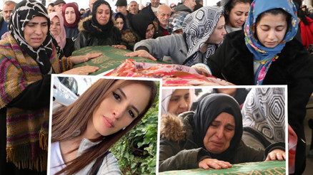 Eski eşi tarafından katledilmişti Nursenanın tabutunu kadınlar taşıdı Eski eşi tarafından katledilmişti Nursenanın tabutunu kadınlar taşıdı