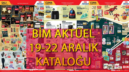SATIŞTA BİM aktüel 19 Aralık 2023 kataloğu 🛒 || BİMde bu hafta neler var Yılbaşı Süsleri, Sevilen marka Airfryer ve Süpürge BİMde...